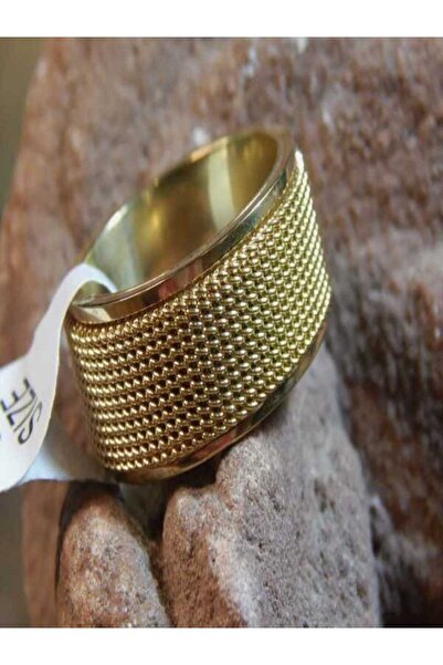 ASLI AKSESUAR Steel Twist Chain Braided Ring