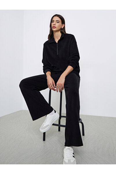 Styli Black Fleece Sweatshirt and Joggers Co-Ords