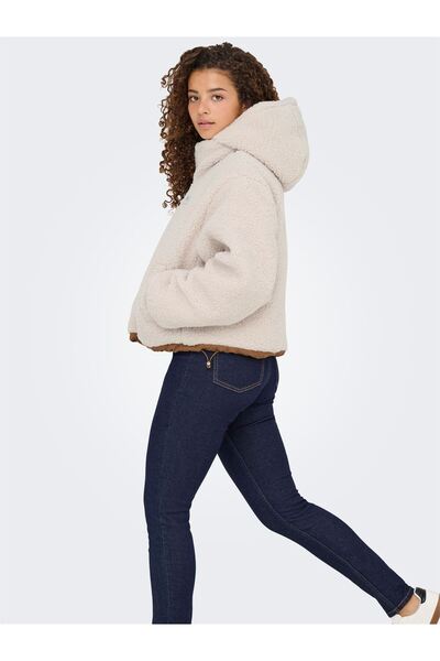 ONLY Onlmaria Rev Puffer Jacket Cc Otw Women's White Outerwear - 15350542