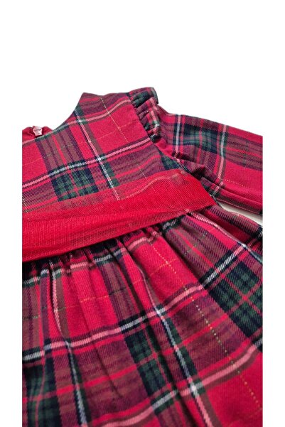 IDX Long-sleeved dress for girls, red