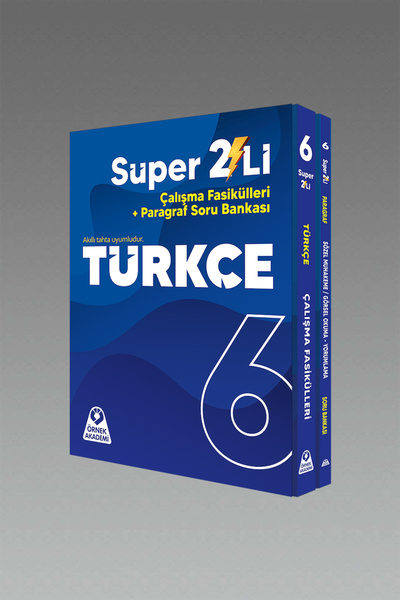 Örnek Akademi Yayınları Örnek Akademi 6.SINIF SÜPER 2Lİ TÜRKÇE