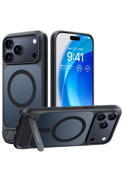 TORRAS جراب iPhone 17 Pro Max من سلسلة Pstand، مع حامل مدمج، MagSafe، جراب وا...