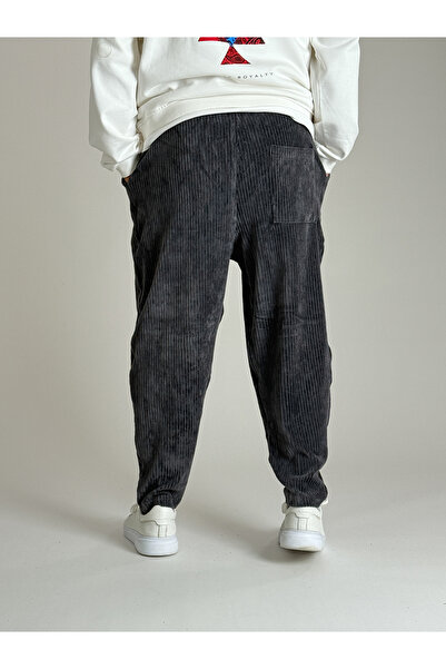 COCOPELLI Men's Gray Velvet Pleated Half-Shalwar Coc1086