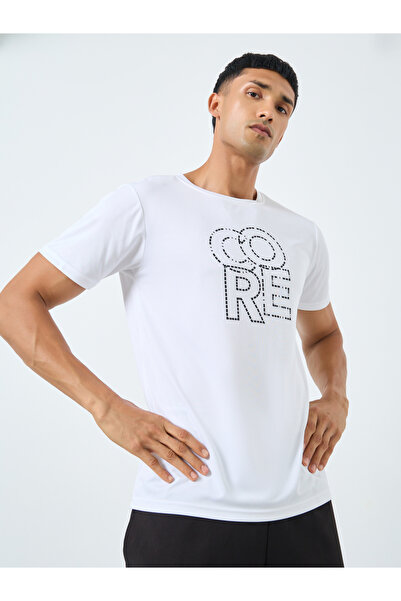 Styli Regular Fit Core Athleisure T-Shirt with Chest Print
