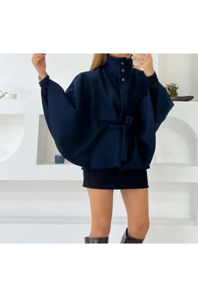 DİMA Kuşaklı Kaşe Panço