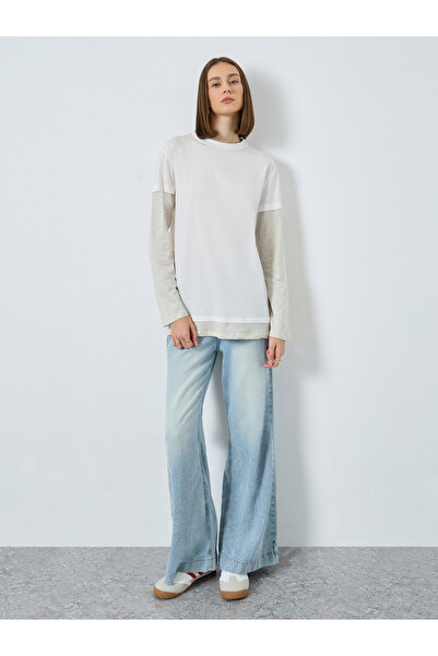 Styli Solid Twofer Style Long Sleeve T-Shirt