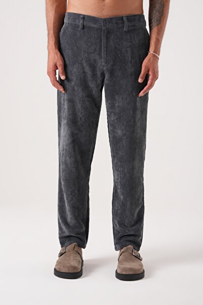 2512 Clothing Relax Fit Buy Elastic Velvet Trousers