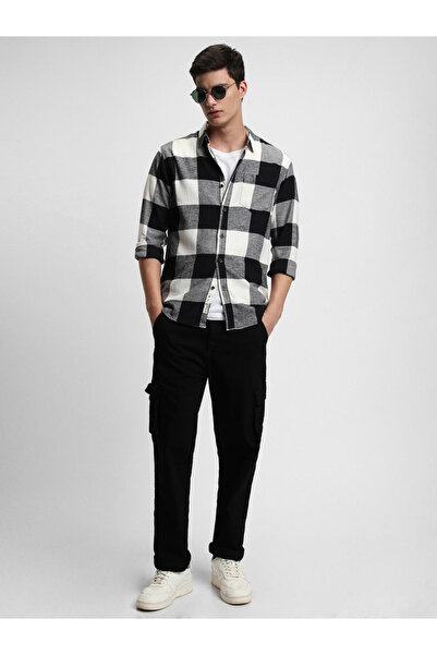 Dennis Lingo By Styli Men Buffalo Checked Slim Fit Casual Shirt