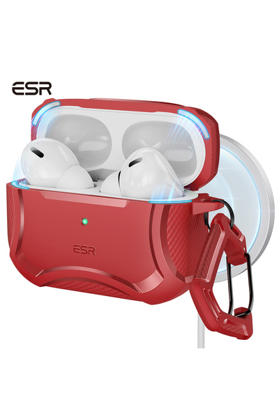 ESR AirPods Pro / Pro 2 Kılıf - Cyber Armor Tough HaloLock MagSafe Kılıf