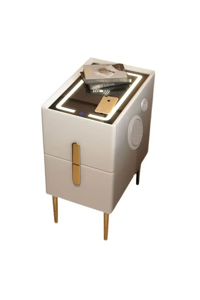 KEKE Smart bedside table rechargeable and multifunctional wireless Charging and BT speaker for bedroom
