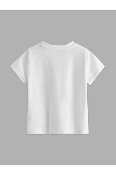 CODEZ By Styli Kids White Graphic Print Cotton T-Shirt