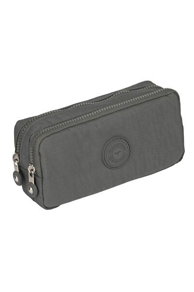 visees Crinkle Fabric Double Compartment Pencil Holder Pencil Case