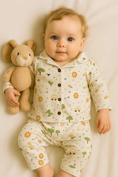 Baharda Nova 100% Cotton Long Sleeve Buttoned Seasonal Girls Boys Unisex Baby...