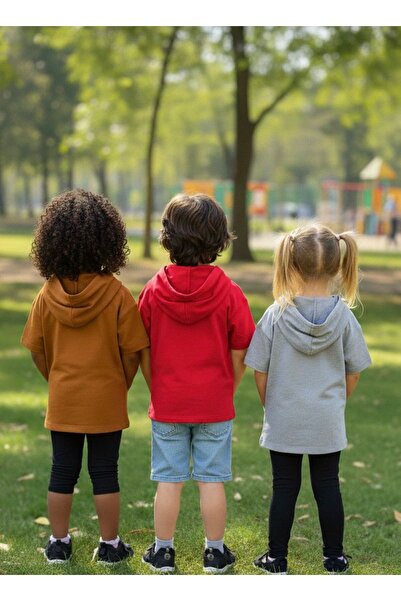 DEMOİSELLE Unisex Children's Hooded 3-Piece T-Shirt