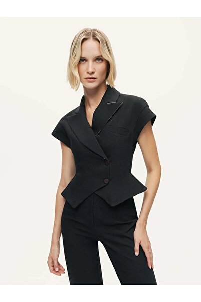 Nocturne KATLI KRUVAZE YAKA YELEK