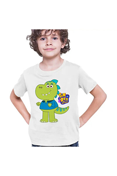 OEM Kids Boys' Tim Rex Dad Space Dinosaurs T-Rex T-Shirt
