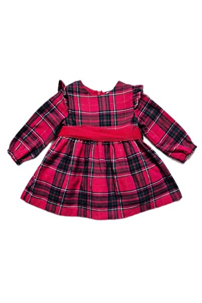 IDX Long-sleeved dress for girls, red