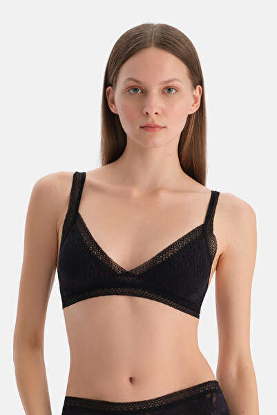 Dagi Black Basic Triangle Shape Soft Bra