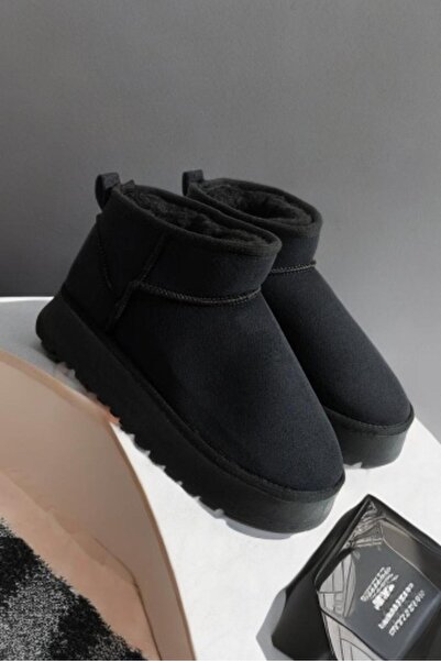 SWORD Suede Inside Fur Thick Sole Ankle Short Women's Boots & Booties