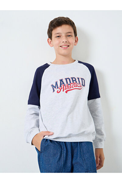 Styli Teens Drop Shoulder Color Block Sweatshirt