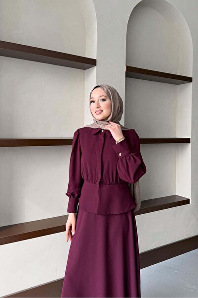 Rimel Moda Lucas Takım Bordo