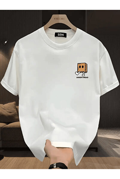 Flow touch تي شيرت بتصميم صندوق كرتوني