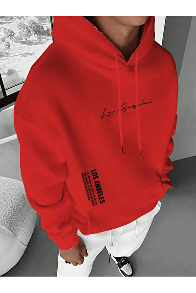 Flow touch هودي لوس أنجلوس وايتد قصة فضفاضة مينيمال