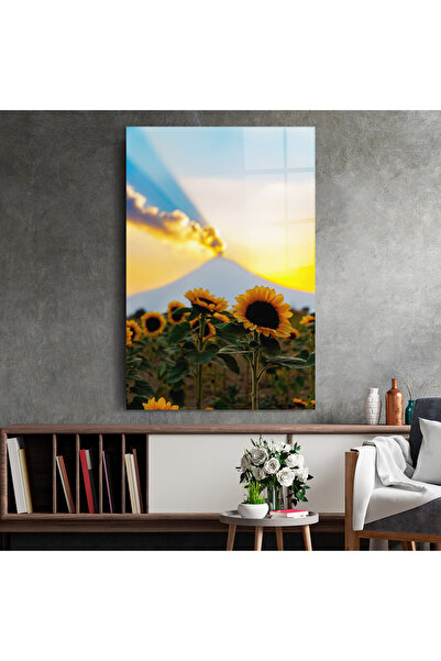 Arthub Glass Painting, Bedroom and Living Room, Summer, Sunflower Sunset