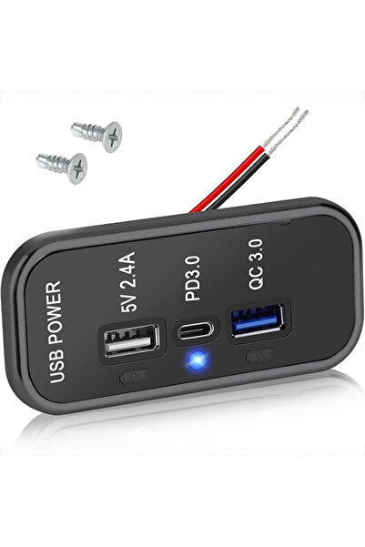 goboenergy USB Car Charger - UCC-316 2.4A+QC+PD