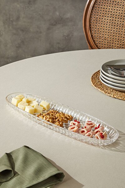 Glamis Selen Concept Kafes Model El Yapımı Cam Kayık Tabak