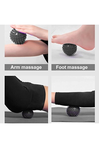 SKY TOUCH SKY-TOUCH 4 In 1 Fitness Pilates Foam Roller Yoga Column Massage Relax Ball Set - with Carry Bag