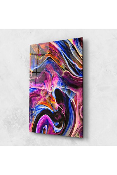 Arthub Tablou Sticla,Dormitor si Living, Culori Vibrante, Colourful Abstract ...