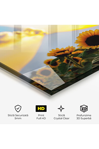 Arthub Glass Painting, Bedroom and Living Room, Summer, Sunflower Sunset