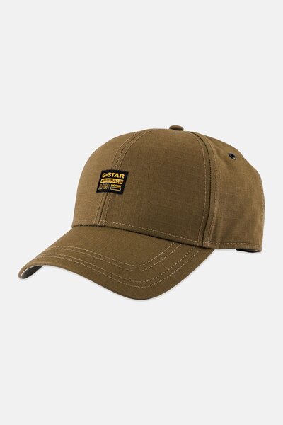 G-STAR RAW Men Brand Logo Adjustable Cap, Olive
