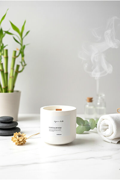 FH finehome Sandalwood Dekoratif Küçük Mum