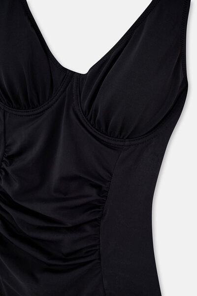 Dagi Black Corset Compact Swimsuit