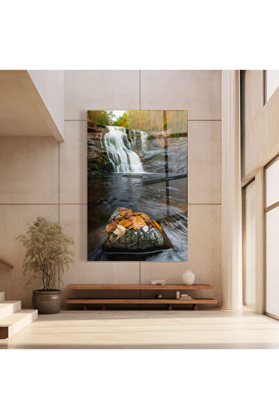 Arthub Glass Painting, Bedroom and Living Room, Forests, Forest Waterfall