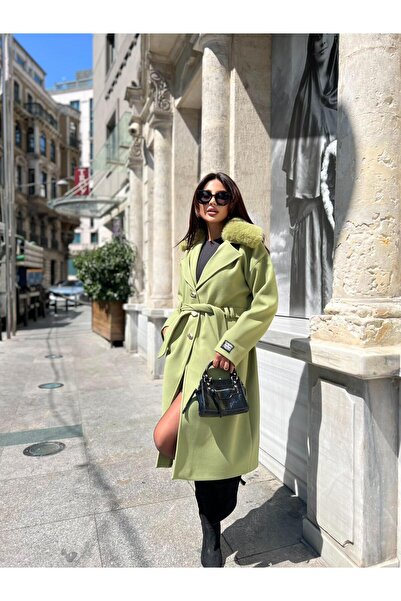 Göker Life Detachable Collar Detail Coat