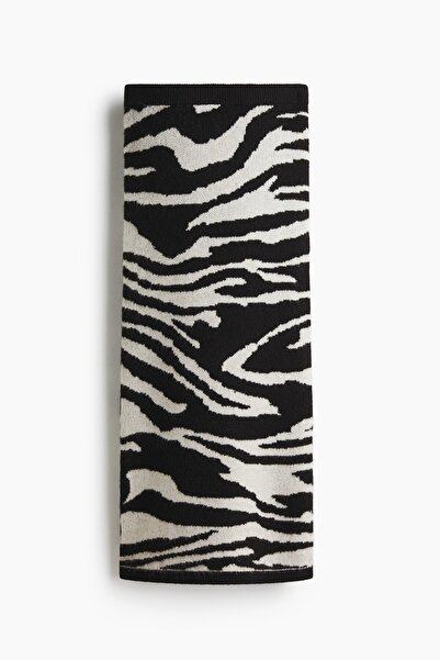 H&M Jakarlı Triko Etek