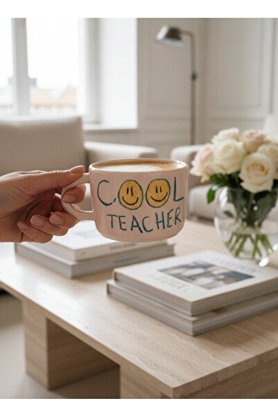 woness studio Handmade Cool Teacher Ceramic Mug/ Teachers Custom