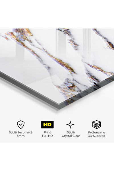 Arthub Tablou Sticla,Dormitor si Living, Marble, Beautiful Color Marble
