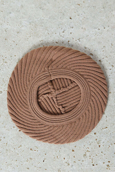 REDTAG Women Beige Knitted Cap