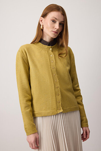 Touché Privé Buttoned Basic Knit Cardigan