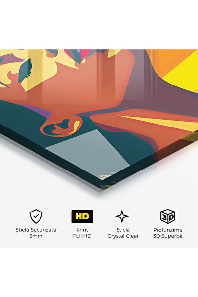 Arthub Glass Painting, Bedroom and Living Room, Pop, Pop Female Color