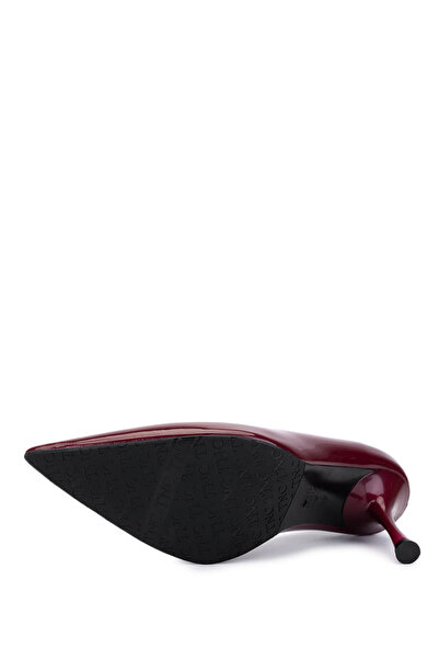 Tamer Tanca Women's Burgundy Patent Leather Heeled Shoes