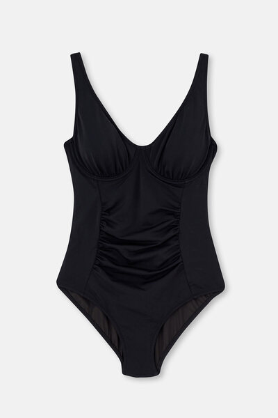 Dagi Black Corset Compact Swimsuit