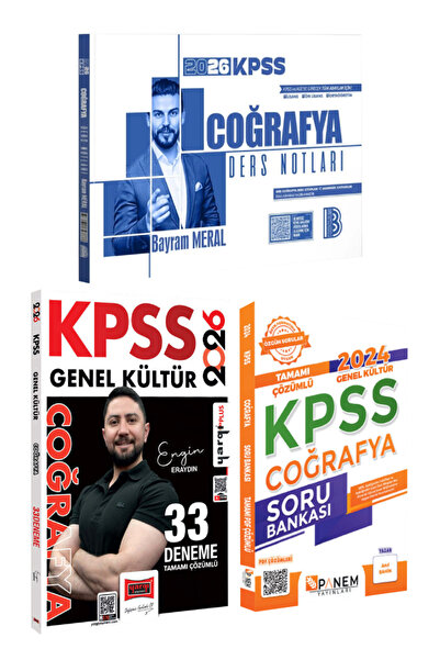 Yargı Yayınları Benim Hocam Yayınları 2026 KPSS Bayram Meral Coğrafya Ders No...