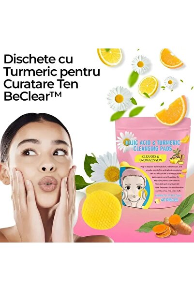 PANDERA.RO Dischete cu Turmeric pentru Curatare Ten BeClear