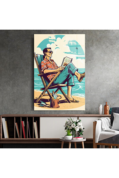 Arthub Glass Painting, Bedroom and Living Room, Beaches, Beach Relax