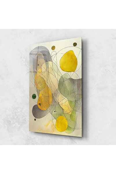 Arthub Tablou Sticla,Dormitor si Living, Arta Abstracta, Abstract Lemons